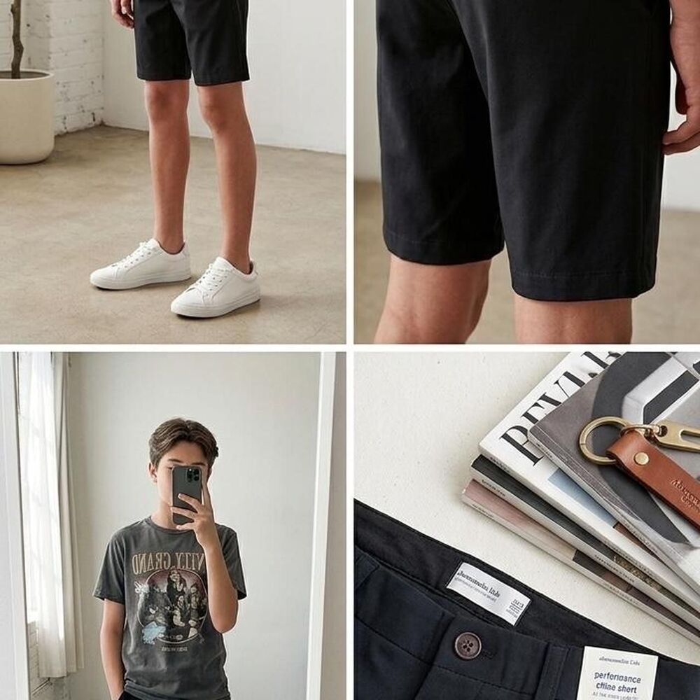 Abercrombie-fitch boy's Black Shorts